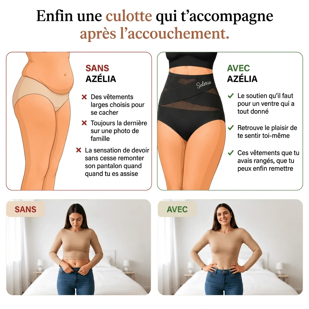 Culotte gainante à bande croisée 360°
