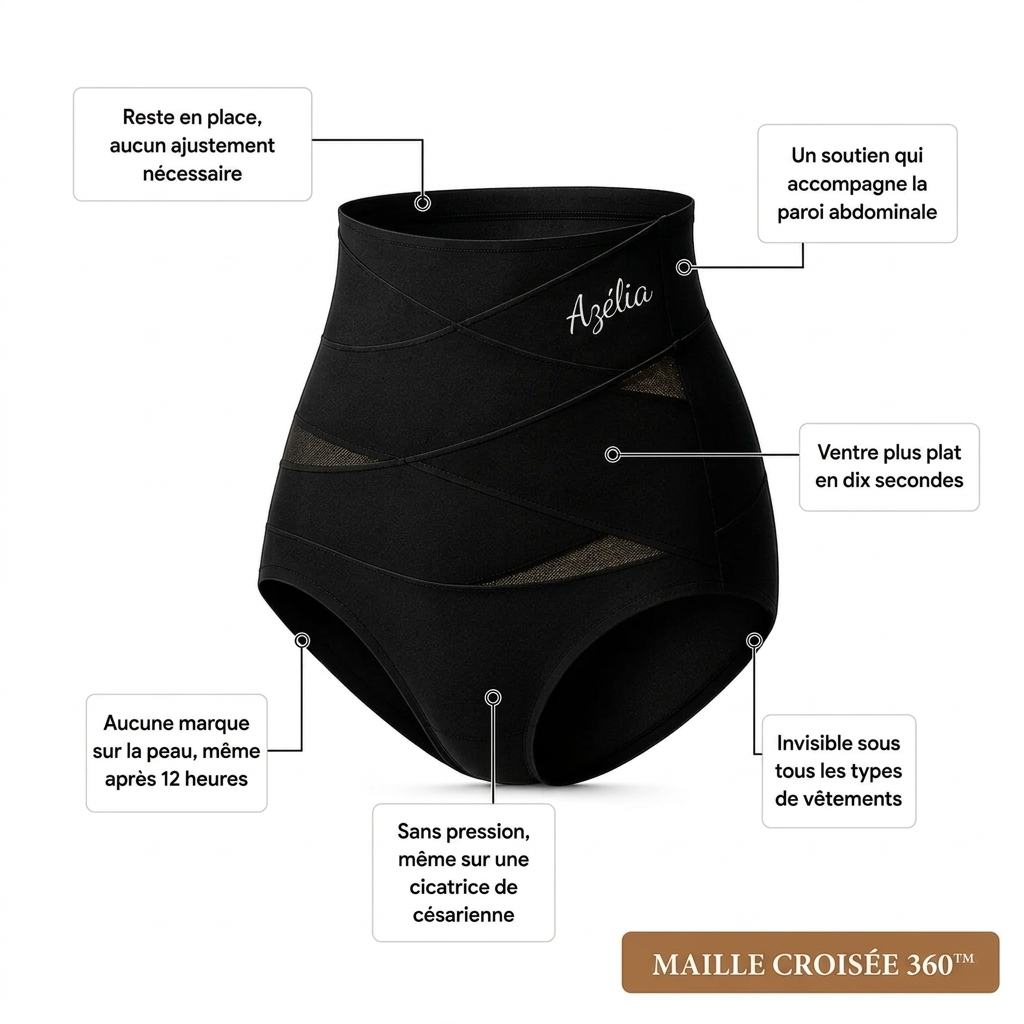 Culotte gainante à bande croisée 360°