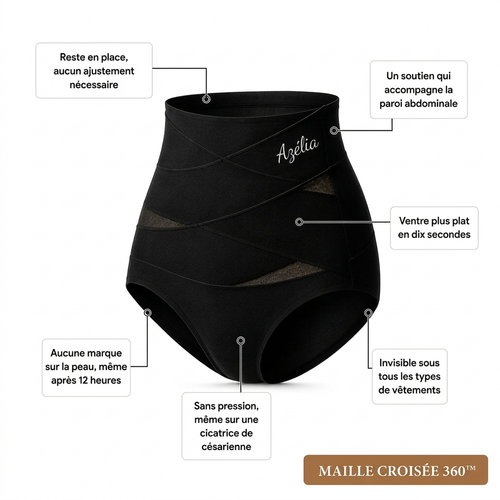 Culotte gainante à bande croisée 360°