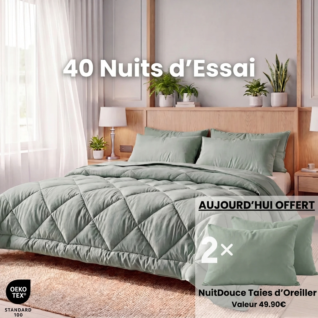 Couverture NuitDouce® - La couette 2-en-1.