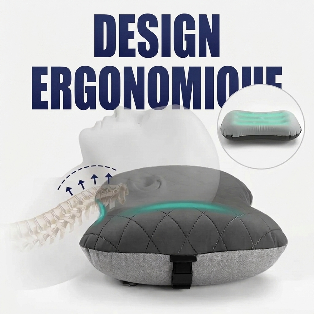 Oreillers de Matelas Gonflable et compact