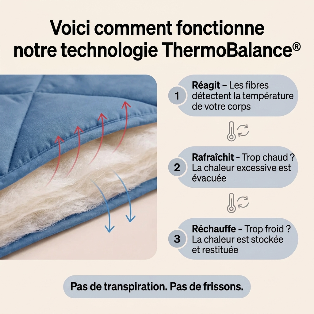 Couverture NuitDouce® - La couette 2-en-1.