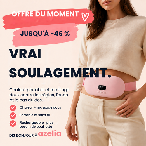 Azelia ceinture chauffante et massante : vrai soulagement