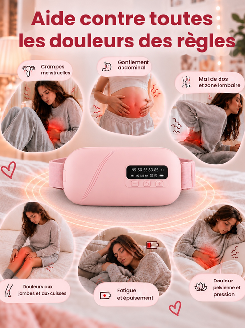 Toutes les douleurs de règles soulagées par la ceinture Azelia