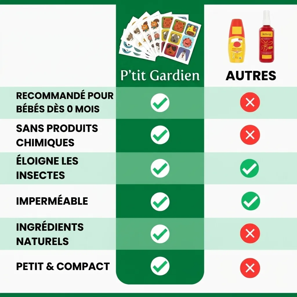 Autocollant P'tit Gardien anti-moustique